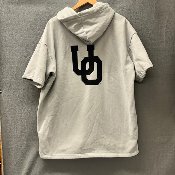 Oregon Ducks Hoodie Mens 2XL Signature Fanatics Super Soft Fleece Pullover Gray - Picture 4 of 10